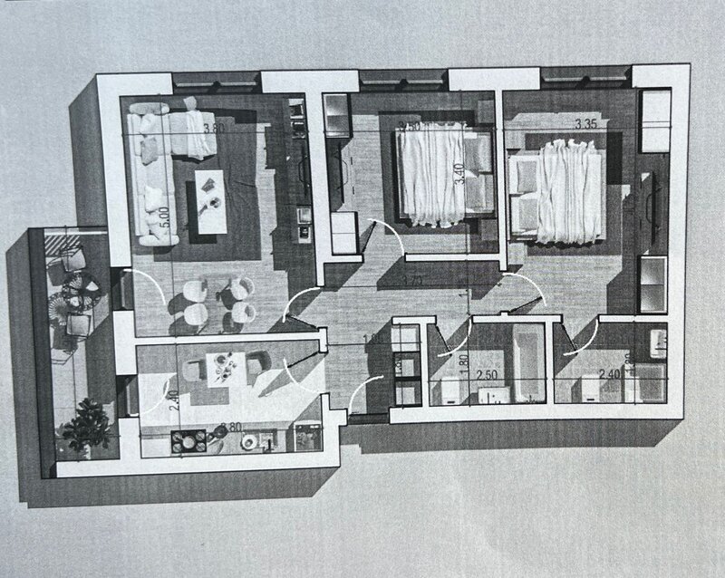 Nicolae Teclu, complex Atena Residence, loc parcare si centrala, an 2023